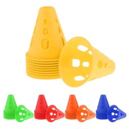 Cones de Treinamento PP com Furos, Conjunto de Cones Marcadores de Alta Visibilidade para Patinação, Treinamento Esportivo em Pista de Obstáculos - Image 4
