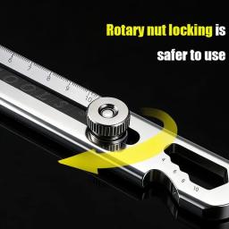 Faca Utilitária de Aço Inoxidável 6 em 1 com Suporte de Metal Reforçado, Faca Multifuncional para Papel de Parede - Image 6