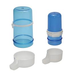 Bebedouro Automático Suspenso de Plástico para Pássaros, Comedouro para Papagaios, Alimentador para Gaiola de Pássaros, Alimentador para Periquitos Azuis e Pombos, 415ml 240ml - Image 4