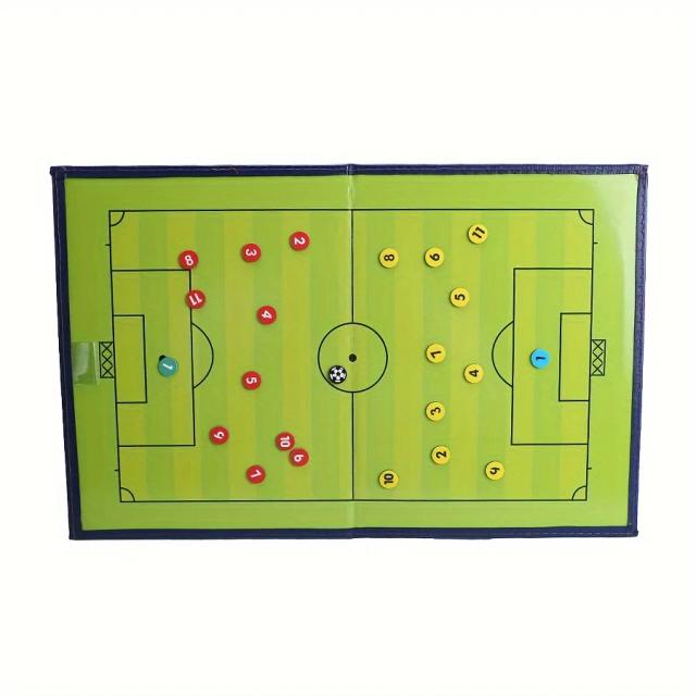 Placa tática de futebol dobrável placa de treinamento de futebol prancheta magnética portátil treinadores de futebol quadro negro