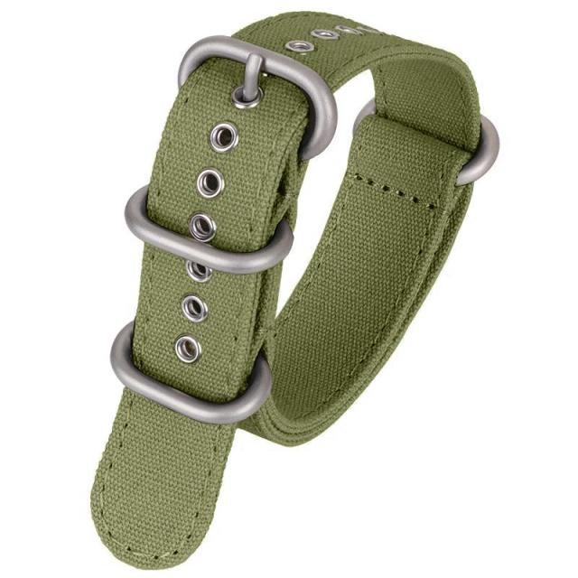Pulseira de Relógio Militar de Nylon Premium para Omega e Seiko 20mm