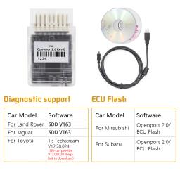 Ferramenta de Diagnóstico Automotivo OpenPort 2.0 ECU FLASH para Reprogramação de Chip, OBD 2 OBD2, Scanner J2534 para Mercedes Benz - Image 3