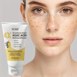 Creme Facial com Ácido Kójico Uniformiza o Tom da Pele, Elimina Manchas Escuras e Opacidade - Não Oleoso, Adequado para Homens e Mulheres - Creme Clareador e Hidratante, para Uso Diurno e Noturno - Image 3