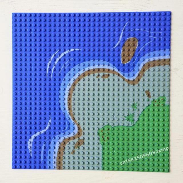 Placa Base 32x32 Blocos de Construção Clássicos ABS 256mm