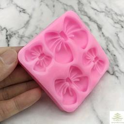 Molde de Silicone em Forma de Laço, 1 peça, Flexível e Reutilizável para Decoração de Chocolate, Fondant, Bolos e Cupcakes - Image 4