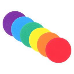 6 Peças Marcadores Esportivos Planos de 4 Polegadas, Antiderrapantes, para Treinamento de Futebol, Basquete, Aulas de Educação Física e Playground - Image 2