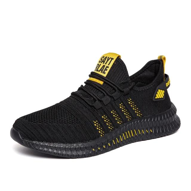 Sapatos masculinos de malha com cadarço sapatos casuais leves e confortáveis tênis de caminhada tenis masculino zapatillas hombre tamanho grande 46