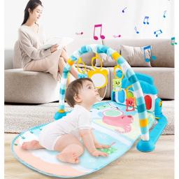 Musical bebê atividade ginásio rack jogar esteira criança quebra-cabeça tapete teclado de piano infantil playmat rastejando jogo almofada brinquedo do bebê presente - Image 2