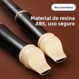 Flauta Vertical de Oito Furos AULOS 205AE, Estilo Britânico B Barroco, Escala Alemã C, Instrumento de Sopro em Material ABS - Image 3