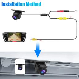 Câmera de visão traseira do carro 1080P 170 °   Grande angular ajustável anti-interferência visão noturna à prova dwaterproof água câmera de backup de estacionamento automático novo - Image 6