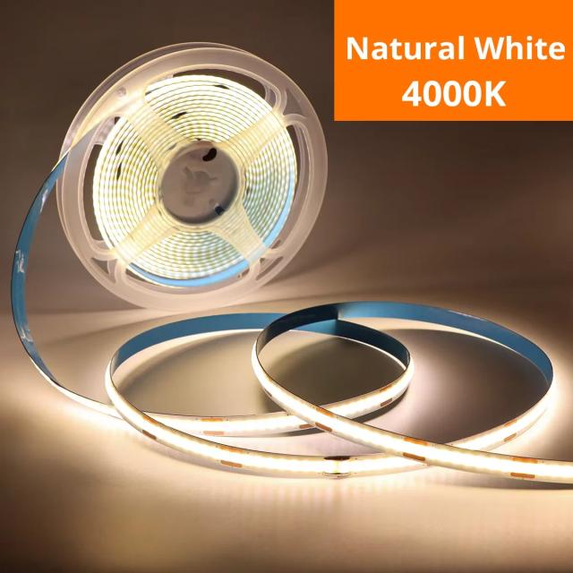 Luz de Tira LED COB 5V USB Regulável com Sensor de Toque 1m-5m