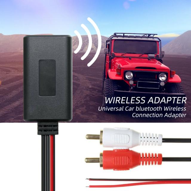 Adaptador Receptor Bluetooth 2 RCA para Áudio Estéreo Automotivo