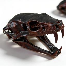 Estátua de Crânio de Cobra Aterrorizante: Ornamento de Mesa de Crânio de Cobra para Decoração de Casa Incrível - Image 2