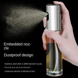 Spray de Óleo para Cozinha, 100ml de Azeite ou Vinagre, Design com Gatilho, Garrafa de Vidro para Spray de Vinagre em Aço Inoxidável - Image 3