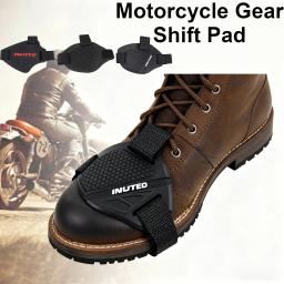 Protetor de Bota Antiderrapante de Borracha para Moto, Almofada Protetora de Câmbio Ajustável, Acessório para Pilotagem de Moto - Image 1
