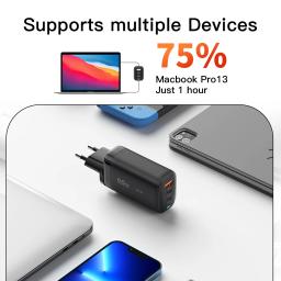 Essager 65w gan usb tipo c carregador para portátil pps 45w 25 carga rápida para samsung qc3.0 pd3.0 para iphone14 13 pro telefone chagers - Image 5