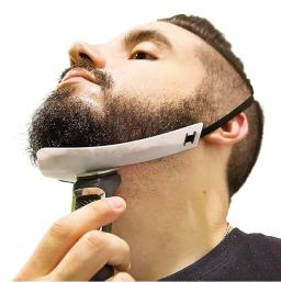 Modelo de barbear de decote, modelador de barba, guia de decote e kit de aparador com estêncil para tosa de cavanhaque e bigode masculino - Image 1