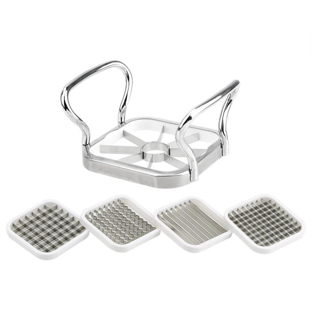 Cortador de Frutas e Legumes em Aço Inoxidável - Utensílio Multifuncional