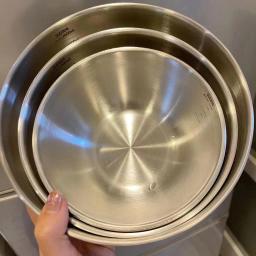 Conjunto de tigela de aço inoxidável 1-3 com escala para cozinhar, assar, armazenamento de alimentos, tigelas de mistura de grande capacidade para itens essenciais de cozinha doméstica - Image 2