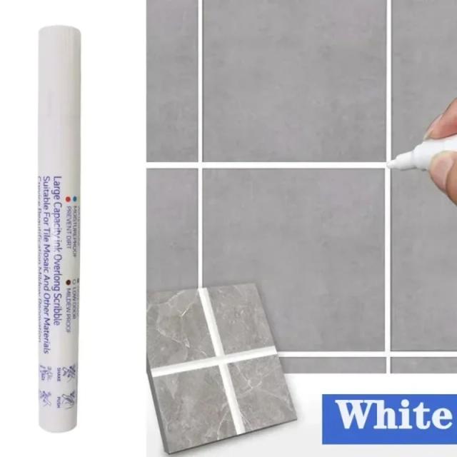 Caneta Marcadora de Rejunte Impermeável para Reparo de Juntas de Piso e Parede - Cozinha e Banheiro