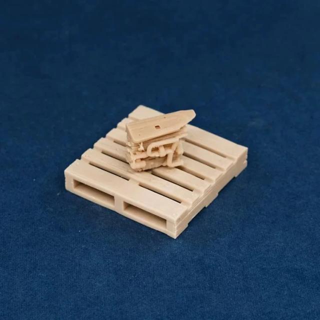 Kicarmod Modelo de Motor de Veículo 1/64 Diorama Resina Incolor