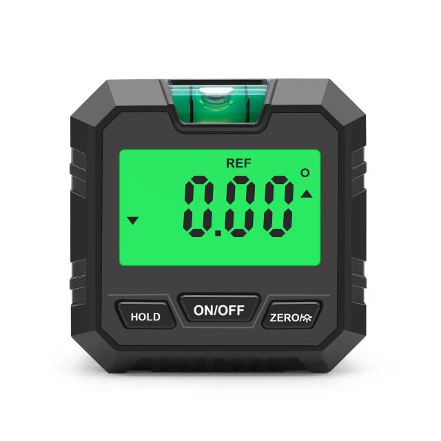 Medidor de Ângulo Digital 360° Mini Inclinômetro com Base Magnética
