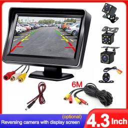 Fácil instalação 4.3 Polegada Rear View Camera Monitor Screen Invertendo camera veicular Camera para Car Parking Parking System Camera for Vehicle visão noturna camera veiucular para automóveis - Image 1