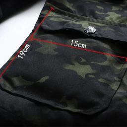 Conjuntos de caça resistentes ao desgaste dos homens camo primavera outono multi-bolso ternos de treinamento masculino treinamento ao ar livre conjunto de carga de pesca - Image 3