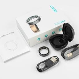 2024 COLMI R09 Anel inteligente para homens e mulheres, monitoramento de frequência cardíaca e oxigênio no sangue, 5ATM e IP68 à prova d'água para Android iOS - Image 6