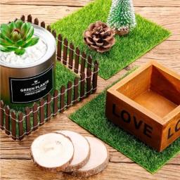 1pc mini terrário de grama artificial diy micro paisagem decoração falso musgo bonsai miniaturas ornamento do jardim - Image 2