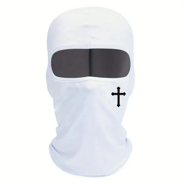 Balaclava Preta Respirável Rosto Inteiro para Ciclismo Motociclismo Caminhada Esqui e Esportes ao Ar Livre