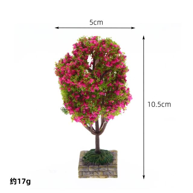 Miniatura de Árvore Frutífera com Base Plástica para Cenários Micro Paisagismo