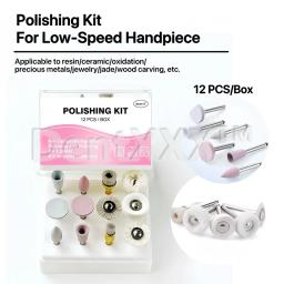 Conjunto de Polimento Misto com 12 Peças/Caixa: Cabeças de Silicone e Escova Aprimoradas para Polimento - Alcance um Polimento de Alto Brilho com Pasta de Polimento - Image 1