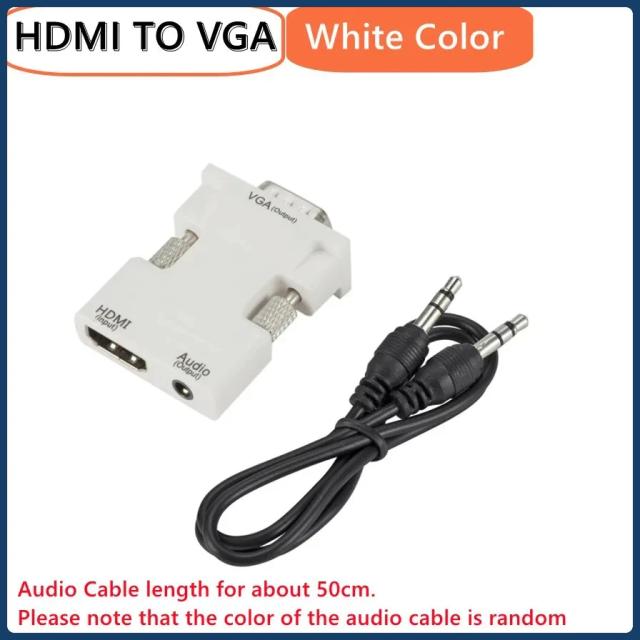 Adaptador HDMI para VGA com Áudio 1080p - Conexão Universal