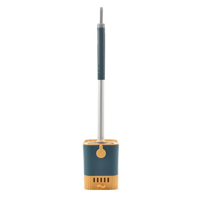 Conjunto de Escova de Toalete com Suporte Alça Longa Flexível Ferramentas de Limpeza