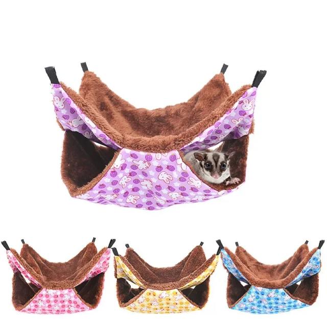 Rede de Dormir para Hamster e Pequenos Pets - Dupla Camada de Pelúcia - Tamanho Múltiplo