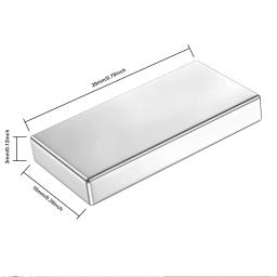 Imã de Neodímio 20x10x1/2/3mm, Bloco Magnético de Neodímio, Imã Poderoso para DIY, Super Forte - Image 2