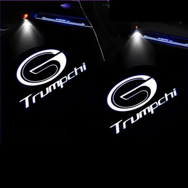 2 pçs led luz da porta do carro projetor de boas-vindas lâmpada sombra fantasma para gac trumpchi gs4 gs3 ga6 gs7 gs8 gm8 gm6 carro led