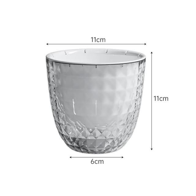 Vaso de Flores com Rega Automática Transparente Plástico Dupla Camada