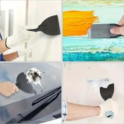 6 pçs/set raspadores de plástico duráveis 6-pack parede spackle putty faca para remoção de papel de parede, reboco e buraco enchimento pá sno - Image 4
