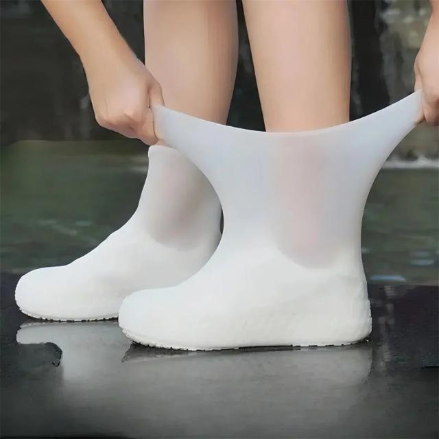 Capas de Sapato Impermeáveis de Silicone Antiderrapantes Reutilizáveis para Chuva