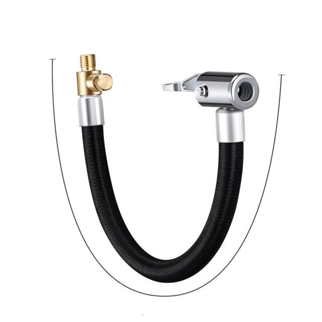 Adaptador de Mangueira para Inflador de Pneus de Carro com Travamento Rápido - 10 a 60cm