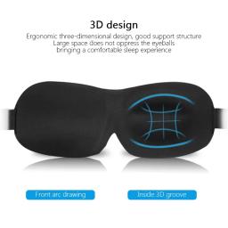 Máscara de Olhos 3D Contornada para Dormir - Bloqueio de Luz para Homens e Mulheres, Viseira Côncava para Sono Profundo e Visão Noturna - Image 2