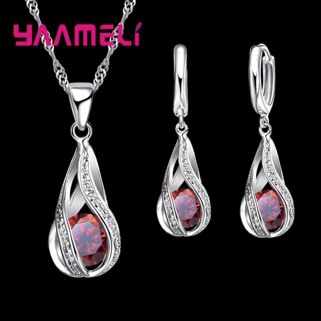 Conjunto de Joias Prata 925 com Zircônia Cúbica - Elegância para Festas e Casamentos