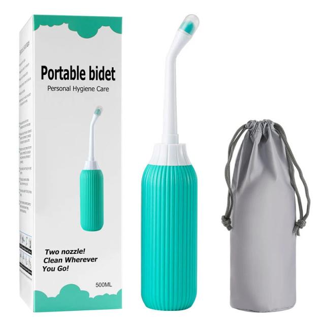 Bidé Portátil Spray Handheld Garrafa 500ml para Higiene Pessoal