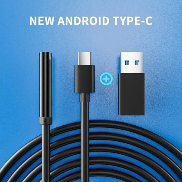 Câmera Endoscópica 7.0mm IP67 à Prova d'Água 6 LEDs USB Flexível