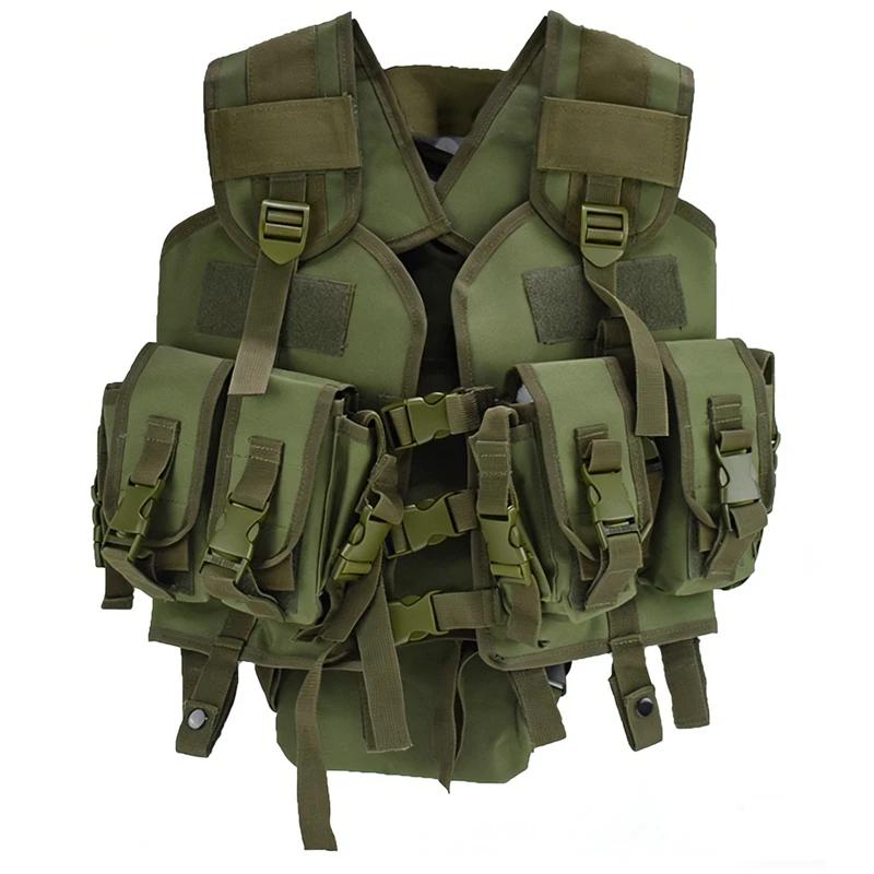 Colete Tático de Equipamento Militar para Caça e Airsoft com Camuflagem e Bolsa de Água - Colete Esportivo - Image 1