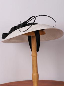 Fs fascinators preto branco casamentos pillbox chapéu para mulheres igreja chapéu sraw fedora preto largo senhoras vestido kentucky derby chapéus - Image 6