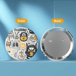 200 conjuntos de peças de fabricante de botões de crachá de metal 25mm 32mm 37mm 44mm peças de botão de crachá em branco diy para artesanato de arte fazendo emblemas - Image 2