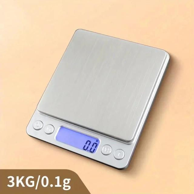 Balança Digital de Cozinha Aço Inoxidável Display LCD 5kg